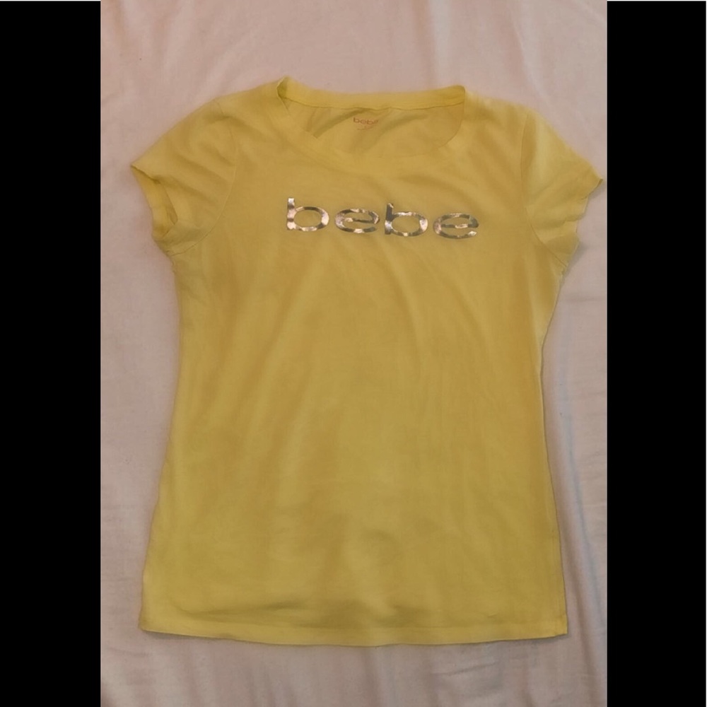 yellow bebe t-shirt